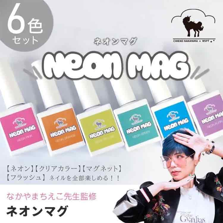お取り寄せ StarBits byWSPTJAPAN 【なかやまちえこ先生監修】ネオンマグ 全6色セット ケース付き