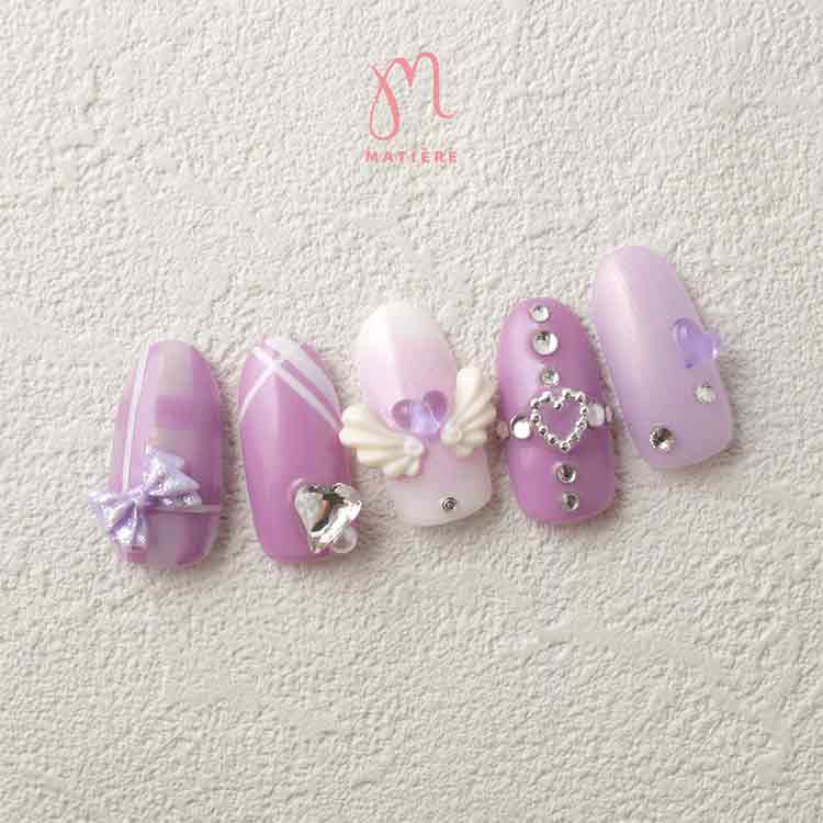 MATIERE うるぷくハート　パープル