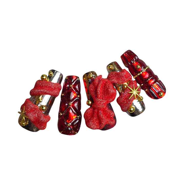 お取り寄せ KOKOIST プシュプシュフラッフィー 08 Red(glitter)