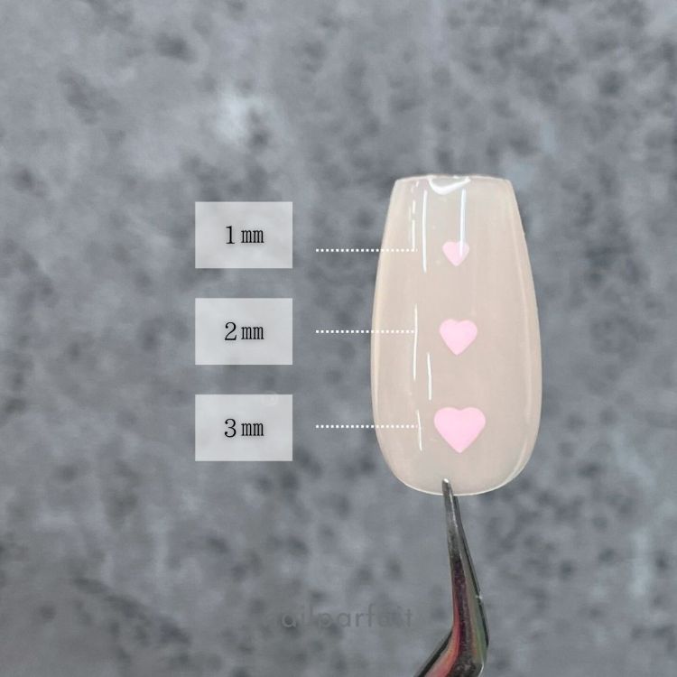 ネイルパフェ　ハートパステルパレード4色セット