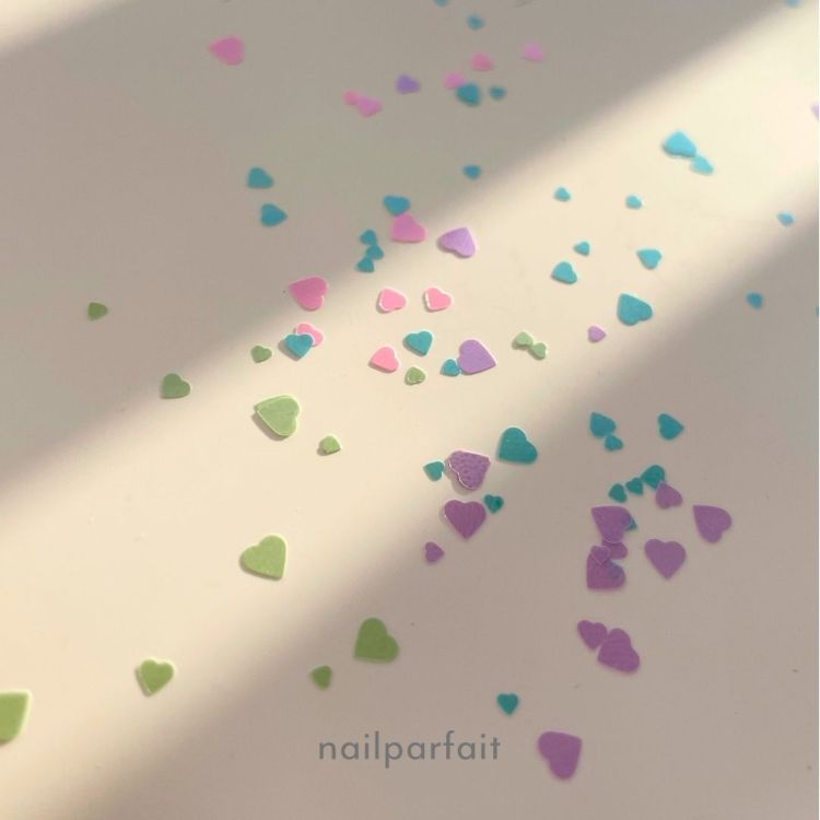 ネイルパフェ　ハートパステルパレード4色セット
