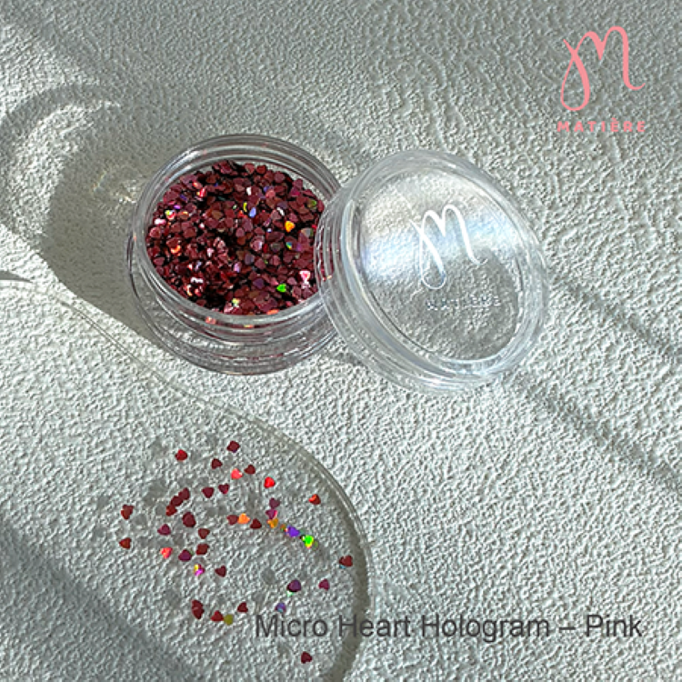 MATIERE マイクロハートホログラム ピンク
