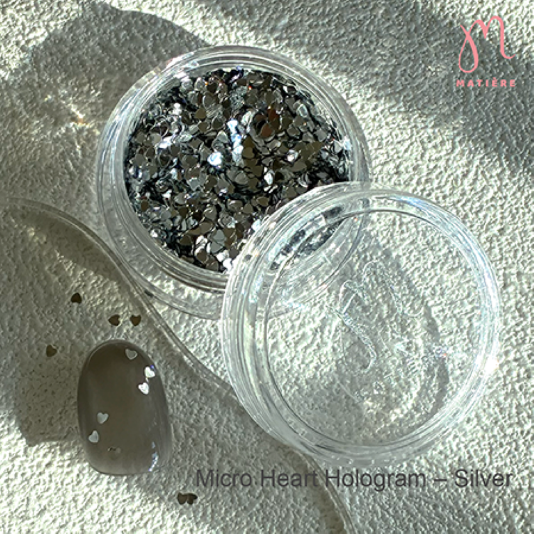 MATIERE マイクロハートホログラム シルバー