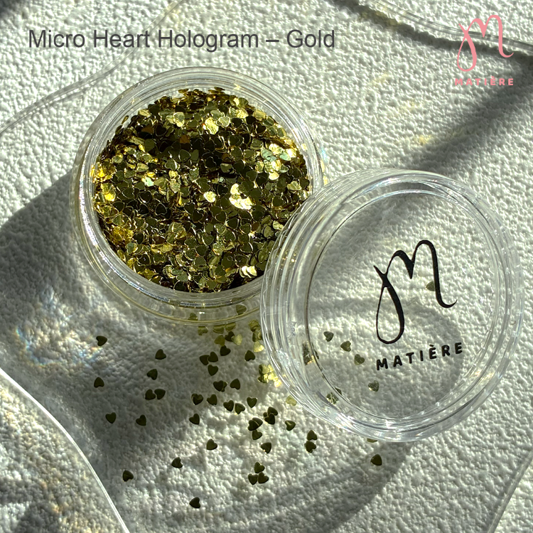 MATIERE マイクロハートホログラム ゴールド