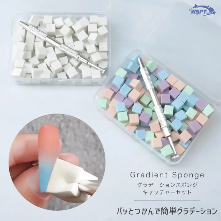 お取り寄せ StarBits byWSPTJAPAN グラデーションスポンジ＆キャッチャーセット　ホワイト