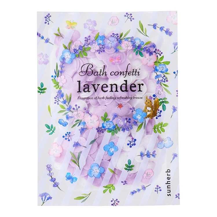サンハーブ バスコンフェッティバッグ ラベンダー