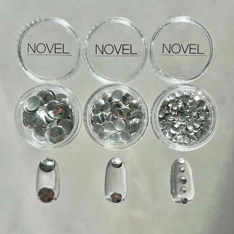 NOVEL P976 スタッズセレクション 5mm ブライトシルバー