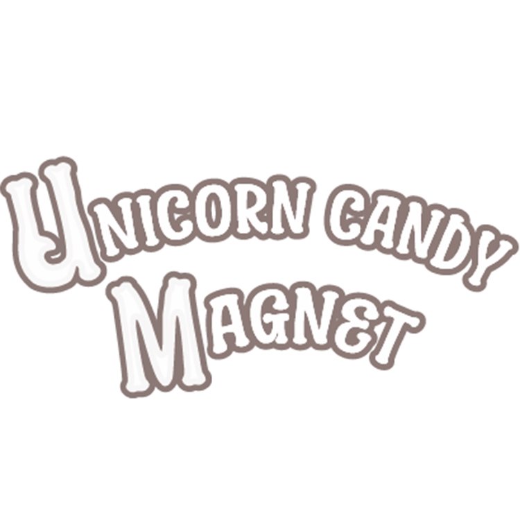KOKOIST Unicorn Candy Magnet UCM-03 Rainbow Coral