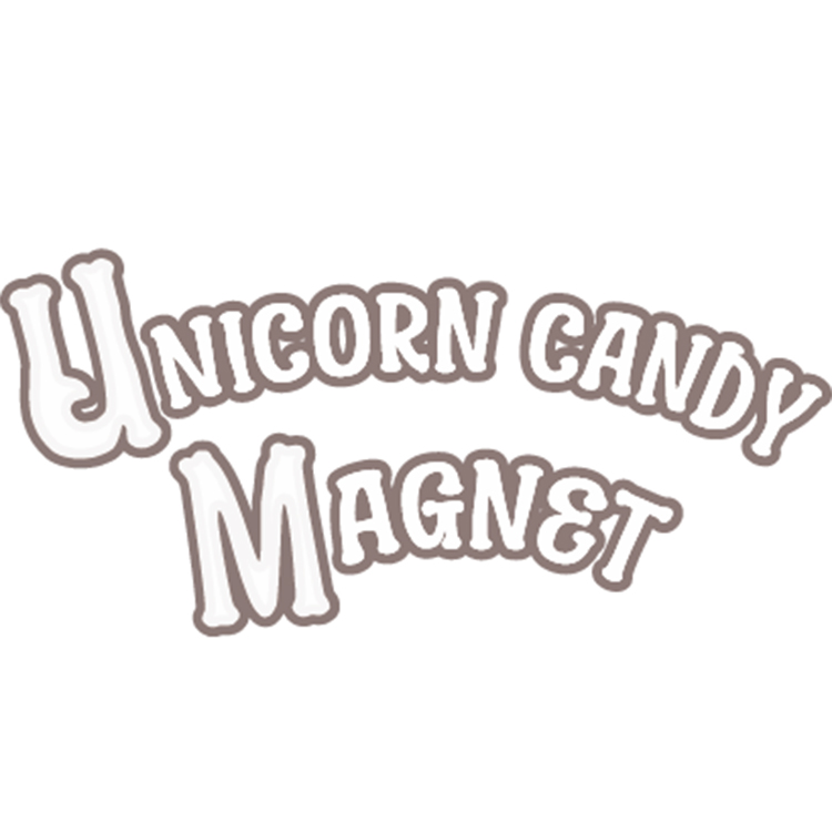 KOKOIST Unicorn Candy Magnet UCM-06 Rainbow Blue