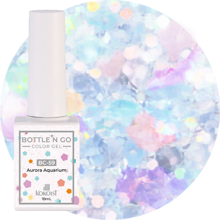 KOKOIST ボトルンゴーカラージェル 10mL BC-59 Aurora Aquarium