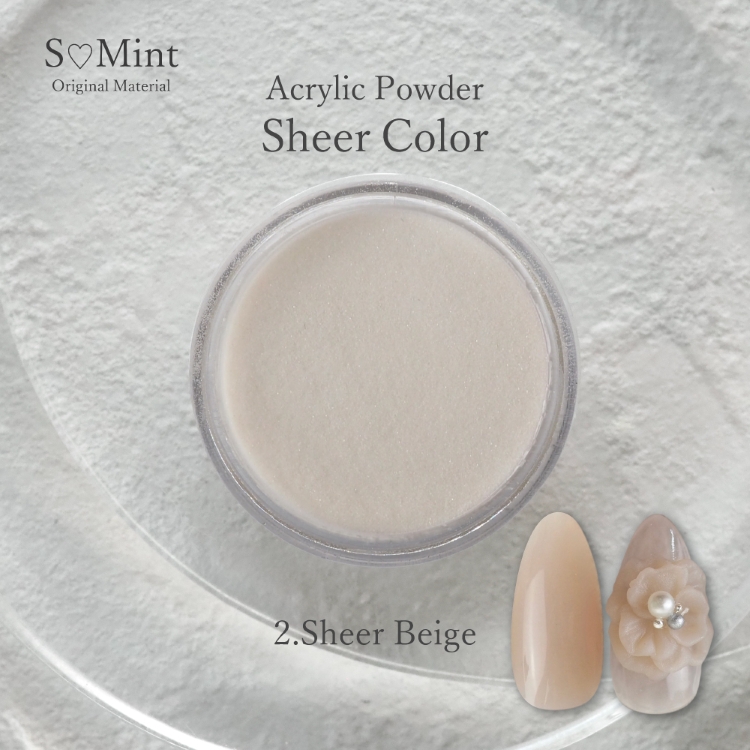 SMint AcrylicPowder Sheer Color 2.Sheer Beige