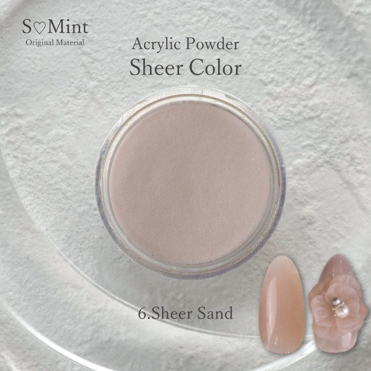 SMint AcrylicPowder Sheer Color 6.Sheer Sand
