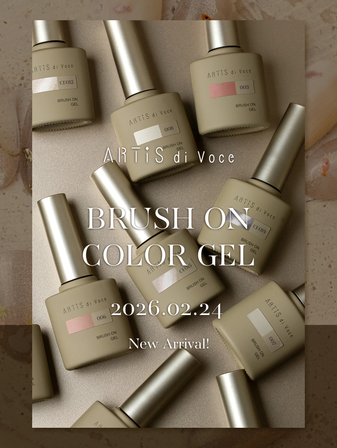 ARTiS di Voce BRUSH ON COLOR GEL 2026.02.24 New Arrival!