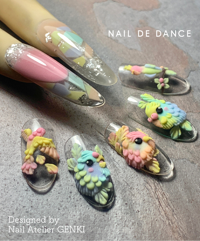 Designed by Nail Atelier GENKI GENKI先生作のアートチップ