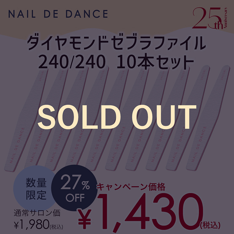 ダイヤモンドゼブラファイル240/240 10本セット