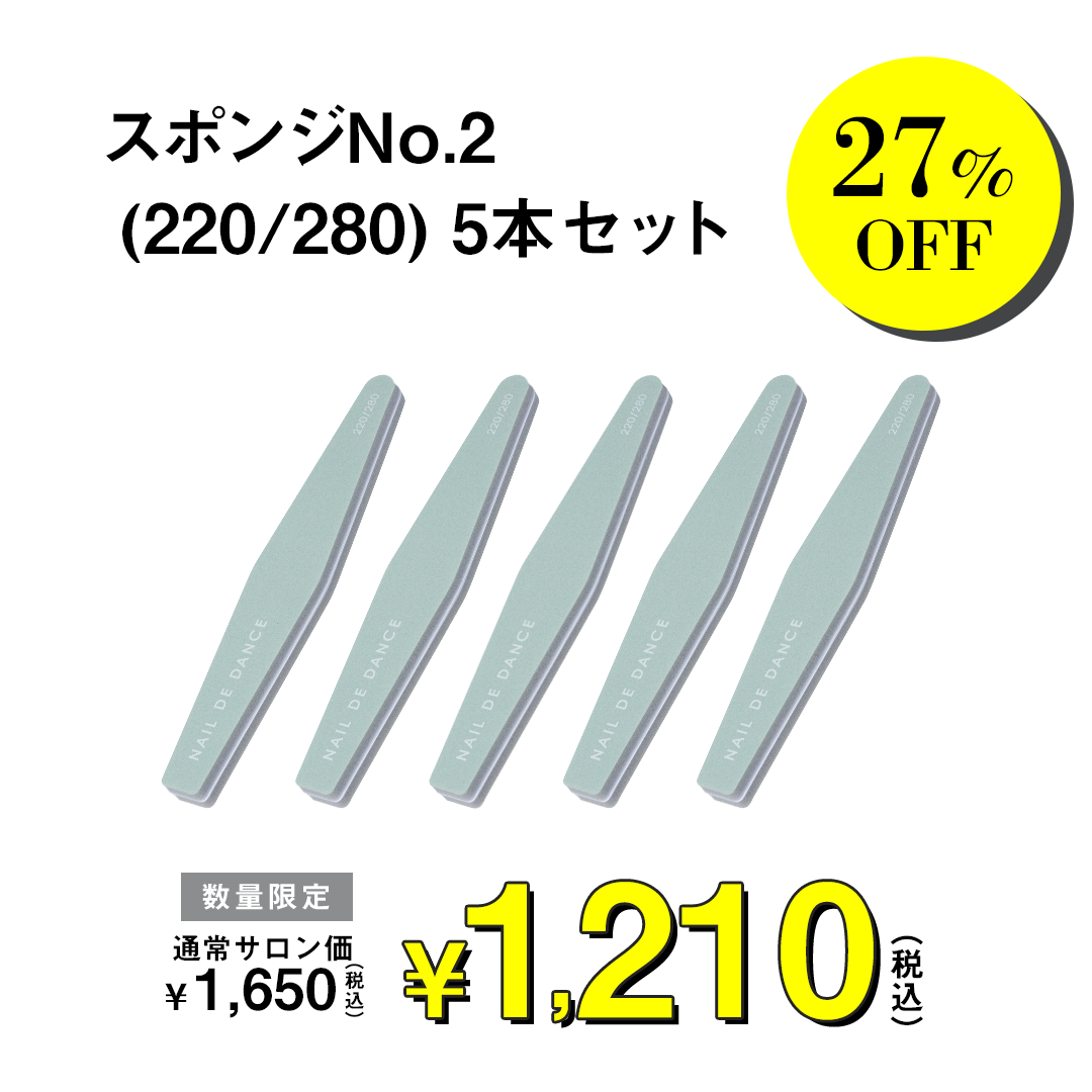 スポンジNo.2 (220/280) 5本セット