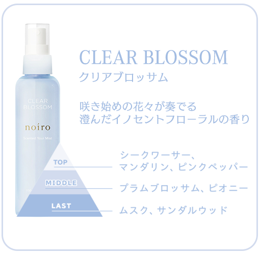 CLEAR BLOSSOM:咲き始めの花々が奏でる澄んだイノセントフローラルの香り