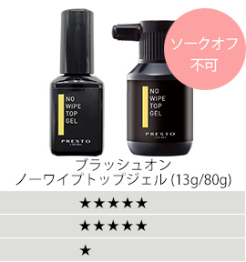 ブラッシュオン
ノーワイプトップジェル(13g)