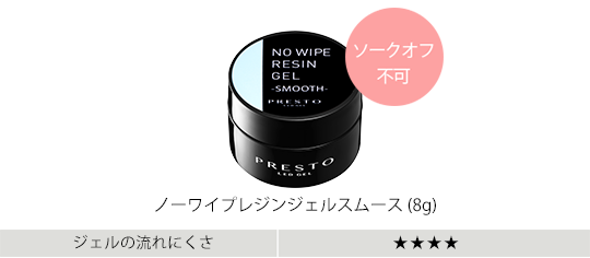 ノーワイプ
レジンジェルスムース（8g)